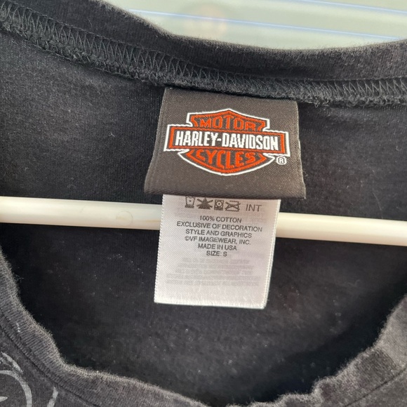 Harley-Davidson Black Long Sleeve Tee with Graphic Design - Picture 3 of 4